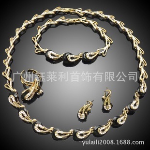 銅合金首飾套裝批發(fā)采購指南 解析高檔時(shí)尚18K鍍真金四件套的市場潛力
